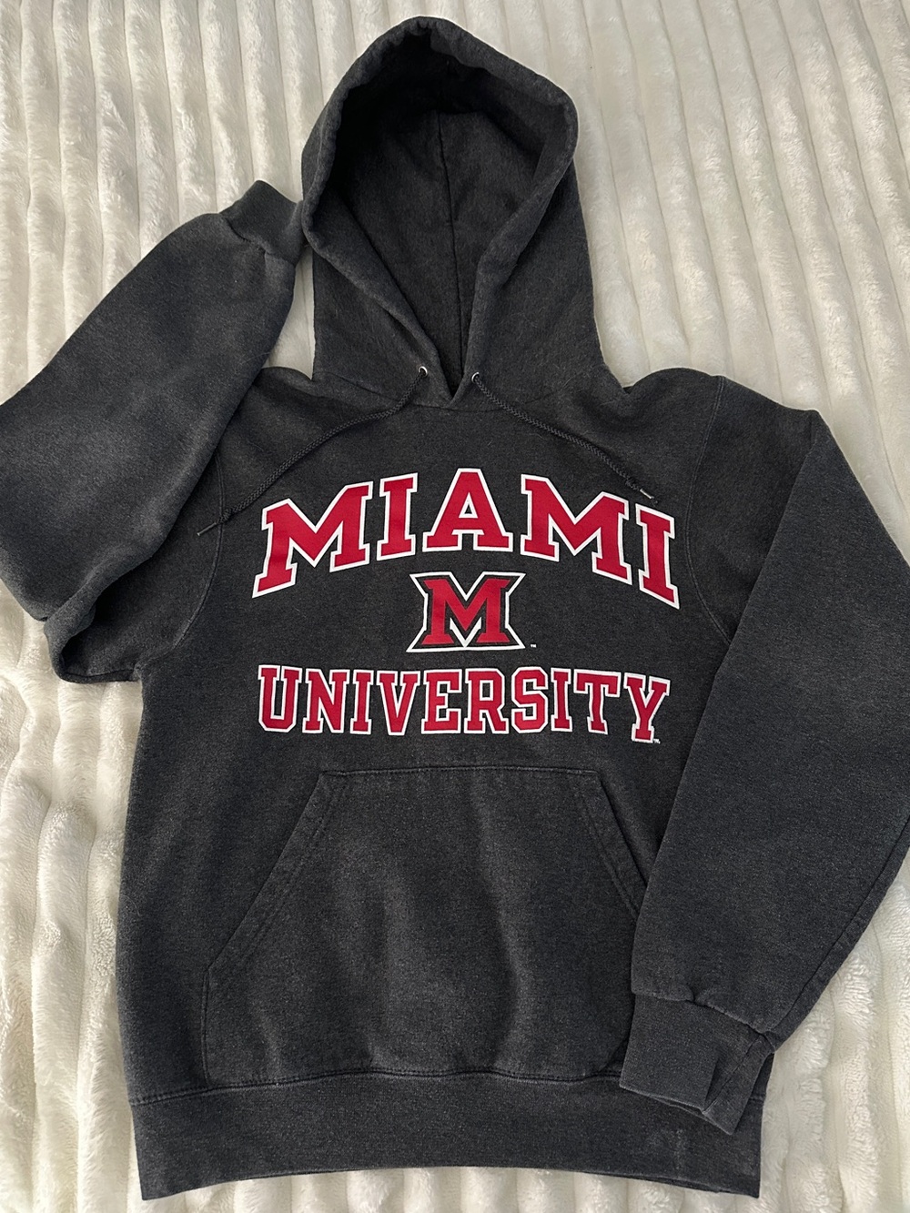 Champion Miami University Oxford Ohio hoodie dark grey Women’s XS / Youth L